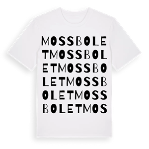 Mossbolet ordlek t-shirt – ekologisk bomull t-shirt från Pinshirt