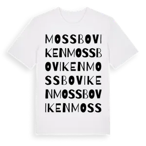 Mossboviken ordlek t-shirt – ekologisk bomull t-shirt från Pinshirt