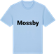 Blue Soul t-shirt med Mossby fetstil t-shirt