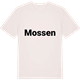 Vintage White t-shirt med Mossen fetstil t-shirt