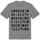 Mid Heather Gray t-shirt med Mosserudsfallet ordlek t-shirt