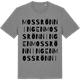 Mid Heather Gray t-shirt med Mossrönningen ordlek t-shirt