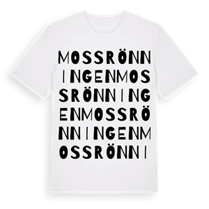 Mossrönningen ordlek t-shirt – ekologisk bomull t-shirt från Pinshirt