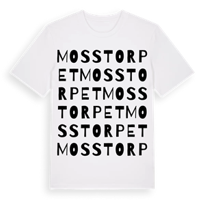 Mosstorpet ordlek t-shirt – ekologisk bomull t-shirt från PinShirt
