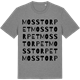 Mid Heather Gray t-shirt med Mosstorpet ordlek t-shirt
