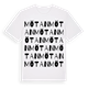 White t-shirt med Mötan ordlek t-shirt
