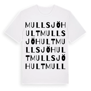 Mullsjöhult ordlek t-shirt – ekologisk bomull t-shirt från Pinshirt