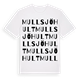 Mullsjöhult ordlek t-shirt