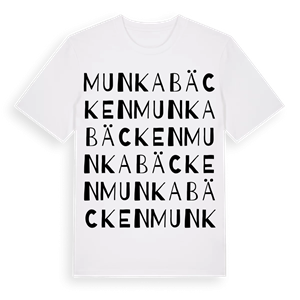 Munkabäcken ordlek t-shirt – ekologisk bomull t-shirt från Pinshirt