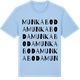Blue Soul t-shirt med Munkaboda ordlek t-shirt