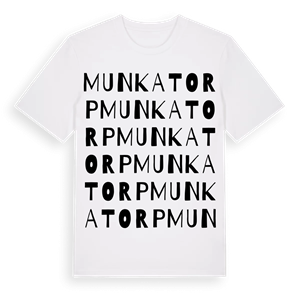 Munkatorp ordlek t-shirt – ekologisk bomull t-shirt från Pinshirt