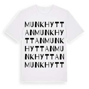 Munkhyttan ordlek t-shirt – ekologisk bomull t-shirt från Pinshirt