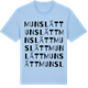 Blue Soul t-shirt med Munslätt ordlek t-shirt