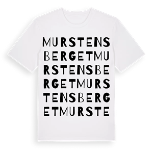Murstensberget ordlek t-shirt – ekologisk bomull t-shirt från Pinshirt