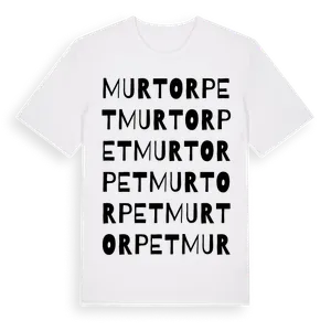 Murtorpet ordlek t-shirt – ekologisk bomull t-shirt från Pinshirt