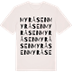 Vintage White t-shirt med Myråsen ordlek t-shirt