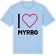 Blue Soul t-shirt med Jag älskar Myrbo t-shirt stort tryck