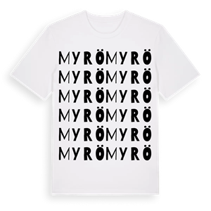 Myrö ordlek t-shirt – ekologisk bomull t-shirt från Pinshirt