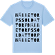 Blue Soul t-shirt med Näbbetorps soldattorp ordlek t-shirt