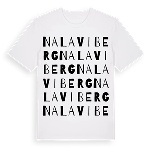 Nalaviberg ordlek t-shirt – ekologisk bomull t-shirt från Pinshirt
