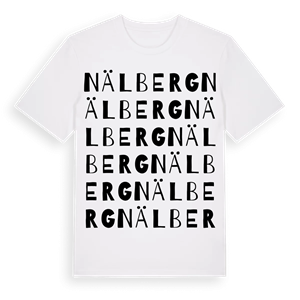Nälberg ordlek t-shirt – ekologisk bomull t-shirt från Pinshirt