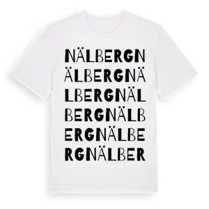 Nälberg ordlek t-shirt – ekologisk bomull t-shirt från Pinshirt