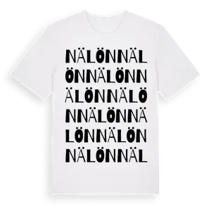 Nälön ordlek t-shirt – ekologisk bomull t-shirt från Pinshirt