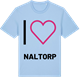 Blue Soul t-shirt med Jag älskar Naltorp t-shirt stort tryck