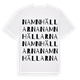 Namnhällarna ordlek t-shirt