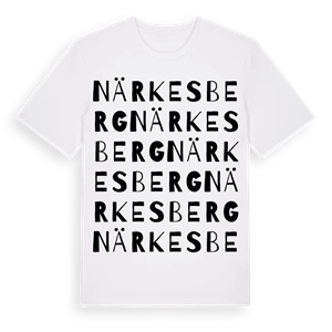 Närkesberg ordlek t-shirt – ekologisk bomull t-shirt från Pinshirt