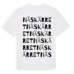 Näskärret ordlek t-shirt – ekologisk bomull t-shirt från Pinshirt