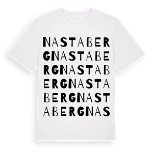 Nastaberg ordlek t-shirt – ekologisk bomull t-shirt från Pinshirt
