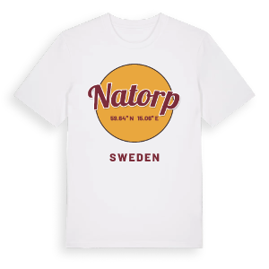 Natorp cirkel t-shirt – ekologisk bomull t-shirt från Pinshirt