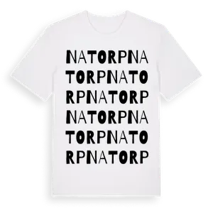 Natorp ordlek t-shirt – ekologisk bomull t-shirt från Pinshirt