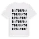 White t-shirt med Natorp ordlek t-shirt