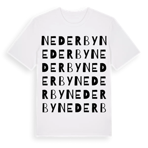 Nederby ordlek t-shirt – ekologisk bomull t-shirt från Pinshirt