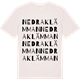 Vintage White t-shirt med Nedra Klämman ordlek t-shirt