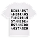 Nedra Östa ordlek t-shirt