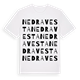 Nedra Vesta ordlek t-shirt