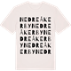Vintage White t-shirt med Nedre Åkerby ordlek t-shirt