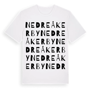 Nedre Åkerby ordlek t-shirt – ekologisk bomull t-shirt från Pinshirt