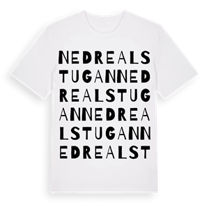 Nedre Alstugan ordlek t-shirt – ekologisk bomull t-shirt från Pinshirt
