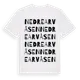 White t-shirt med Nedre Arvåsen ordlek t-shirt