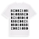 Nedre Bondborn ordlek t-shirt