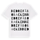 Nedre Fäbobacken ordlek t-shirt