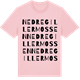 Pink Cotton t-shirt med Nedre Gillermossen ordlek t-shirt