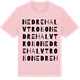 Pink Cotton t-shirt med Nedre Halvtrobo ordlek t-shirt