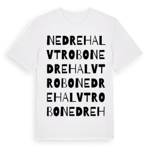 Nedre Halvtrobo ordlek t-shirt – ekologisk bomull t-shirt från Pinshirt