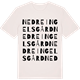 Vintage White t-shirt med Nedre Ingelsgård ordlek t-shirt