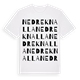 Nedre Knalla ordlek t-shirt